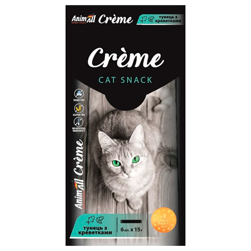 AnimAll Ласощі ЕнімАлл Сrеме Кремові для котів