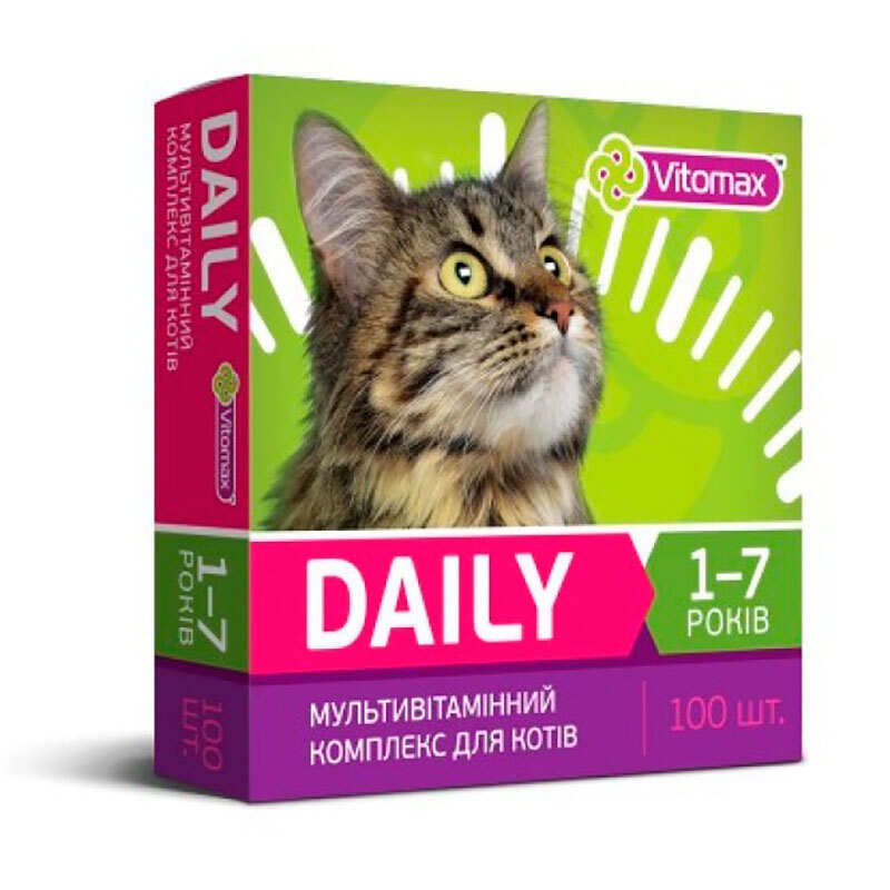 Vitomax Добавка Вітомакс Daily років для котів