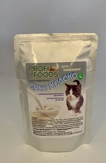 Profi Foods Сухе молоко для кошенят ProfiFoods 80г.