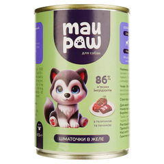 Mau Paw Вологий корм (шматочки в желе) для дорослих собак