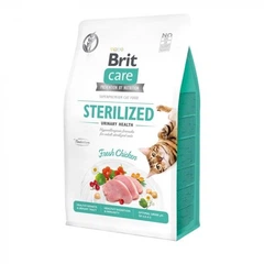Сухий беззерновий корм для стерилізованих котів Brit Care GF Sterilized Urinary Health з індичкою 2 кг