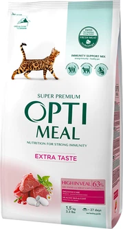 Optimeal Корм з телятиною для котів