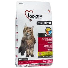 1st Choice Sterilized Chicken 5 кг курка сухий супер преміум корм для стерилізованих котів