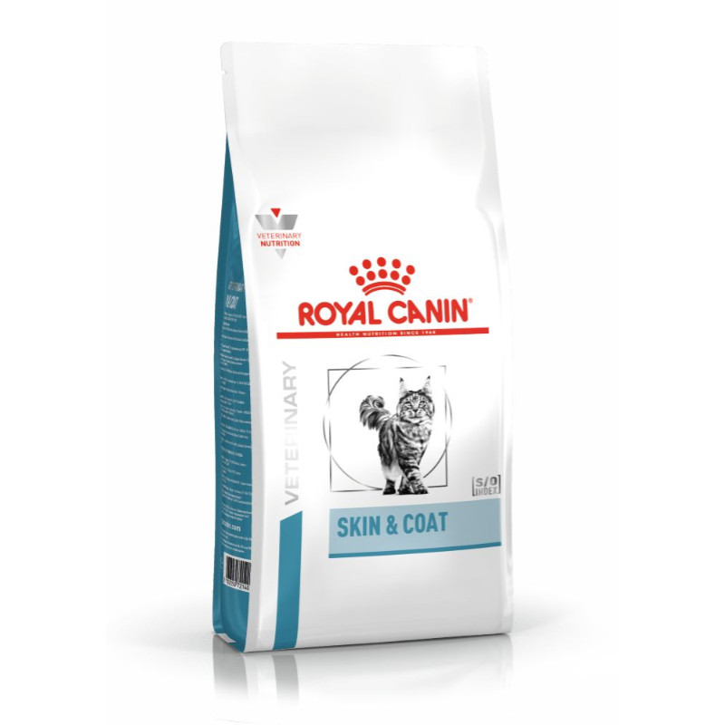 Royal Canin Skin&Coat Cat - Ветеринарна дієта для котів після стерилизації при дерматозі та випадінні шерсті