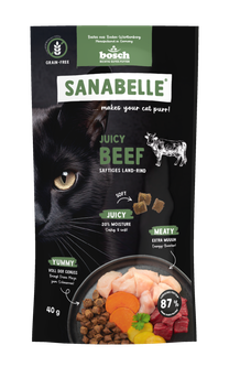 Bosch М'який корм Sanabelle Juicy з яловичиною для котів (40 г)