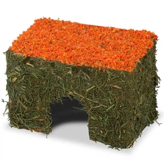 Будиночок з сіна і моркви для гризунів JR Farm Hay-House Carrot 75 г (4024344162473)