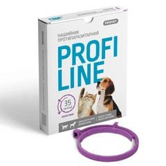 Нашийник для котів та собак ProVET Profiline від зовнішніх паразитів, фіолетовий, 35см