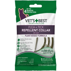 Vet's Best Нашийник VET`S BEST Flea&Tick Repellent Collar for Cats 60см, від бліх та кліщів для котів