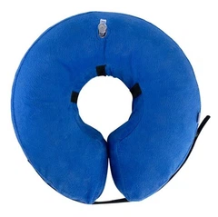Захисний надувний нашийник для собак Derby Protective Inflatable Dog Cone Collar Blue, M 25-35 см