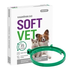 Нашийник біо-репелентний 35 см для котів та собак дрібних порід, SoftVet БІО ProVET
