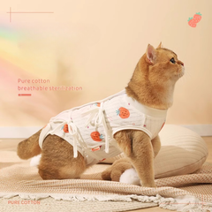 Одяг для котів після операції Hoopet Pure Cotton Strawberry L