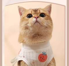 Одяг для котів після операції Hoopet Pure Cotton Strawberry XL