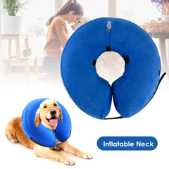 Захисний надувний нашийник для собак Derby Protective Inflatable Dog Cone Collar Blue, 2XL 56-65 см