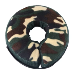 Захисний надувний нашийник для собак Derby Inflatable Cat Dog Elizabeth Collar, Camouflage, S 18-30 см