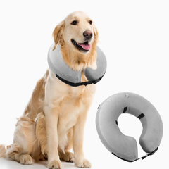 Захисний надувний нашийник для собак Derby Protective Inflatable Dog Cone Collar Grey (фастекс), XL