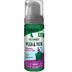 Vet's Best Vet`s best Flea & Tick Waterless Bath for Cats Миюча піна для котів від комах (з ароматом бавовни та спецій) 147 мл