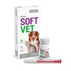 Фітокомплекс Provet SOFTVET антистресова дія та корекція поведінки для дорослих котів та собак 20 мл
