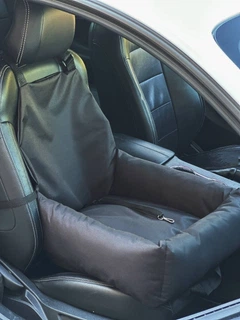 Автокрісло автогамак зі знімним чохлом для собак та котів 50х50 см Incor Чорний (Ч-52)