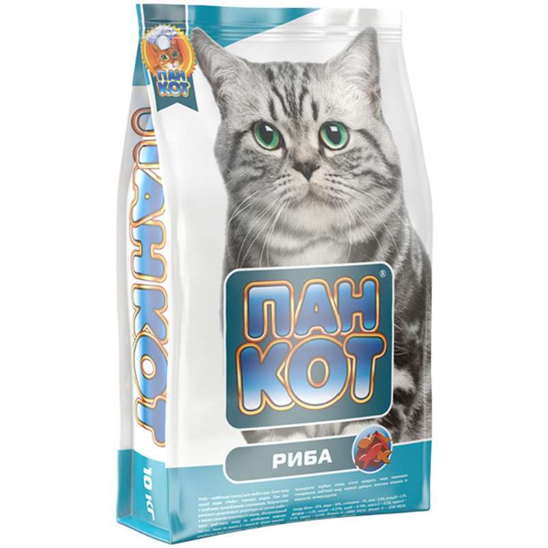 Пан Кот Корм з рибою для дорослих котів