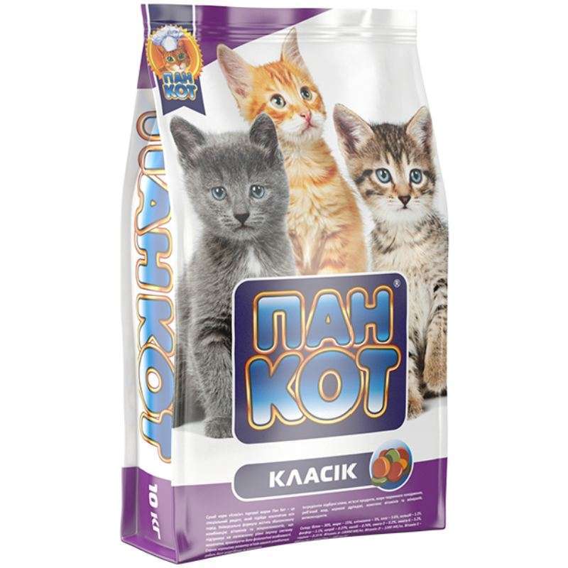 Пан Кот Корм з м'ясо та м'ясні субпродукти для кошенят