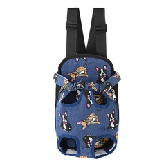 Рюкзак- кенгуру Lesko SY210814 Dogs Blue M для тварин перенесення котам собакам