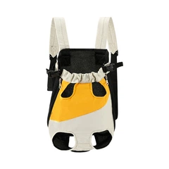 Рюкзак-кенгуру для тварин Lesko A10010-YW Yellow White S