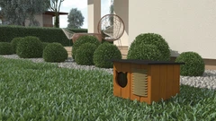 Без бренда Утеплений будиночок, CAT LAND, DRAPAK Teak