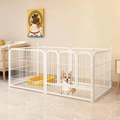 Металевий вольєр для хатніх тварин Springos 120 x 60 x 60 см Білий