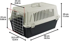 Переноска для собак та котів Ferplast Atlas 10 FLUO рожево-чорна до 5 кг 48x32.5x29 см 73007199IO