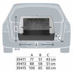Транспортувальний бокс Trixie "Journey Transport Box" для собак SM 77см × 51см × 43см (TX-39411)