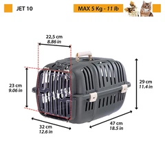 Переноска для собак та котів Ferplast Jet 10 фіолетова до 5 кг 32x47x29 см 73043099