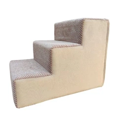 Без бренду Ступеньки пандус для собачок 50*35*40 беж , з'ємний чохол тройні