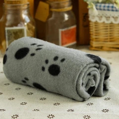 Derby Плед для тварин Paw Print Soft Fleece Pet Blanket 70х100 см Сірий