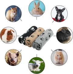 Derby Плед для тварин Paw Print Soft Fleece Pet Blanket 70х100 см Сірий