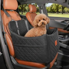Автомобільне Крісло 2в1 NEWPET Premium Для Перевезення Собак Малих І Середніх Порід З Фіксацією Ремнем Безпеки Карабіном Та Комфортною Анатомічною Базою 47х47х45 См