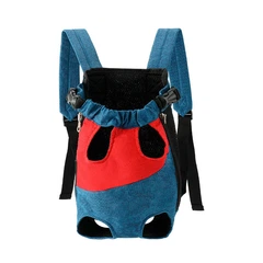 Рюкзак-кенгуру для тварин Lesko A10010-BR Red Blue S