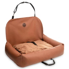Автокрісло для собак Woof 80х55 до 25 кг Коричневий