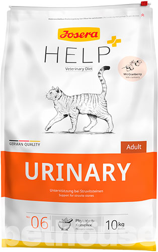 Josera Help Cat Urinary - Ветеринарна дієта з м'ясом для зменшення рецидива утворення струвітних каменів у котів