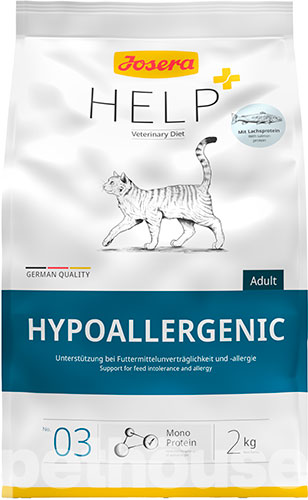 Josera Help Cat Hypoallergenic - Ветеринарна дієта з лососем для зниження харчової непереносимості у котів