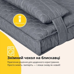 Подушка IDEIA 112720 М Поліестер | Текстиль Сірий