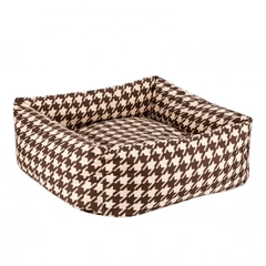 Лежанка для Собак та Котів BronzeDog Comfort Квадратна Коричнева 40 х 40 см (1412108)