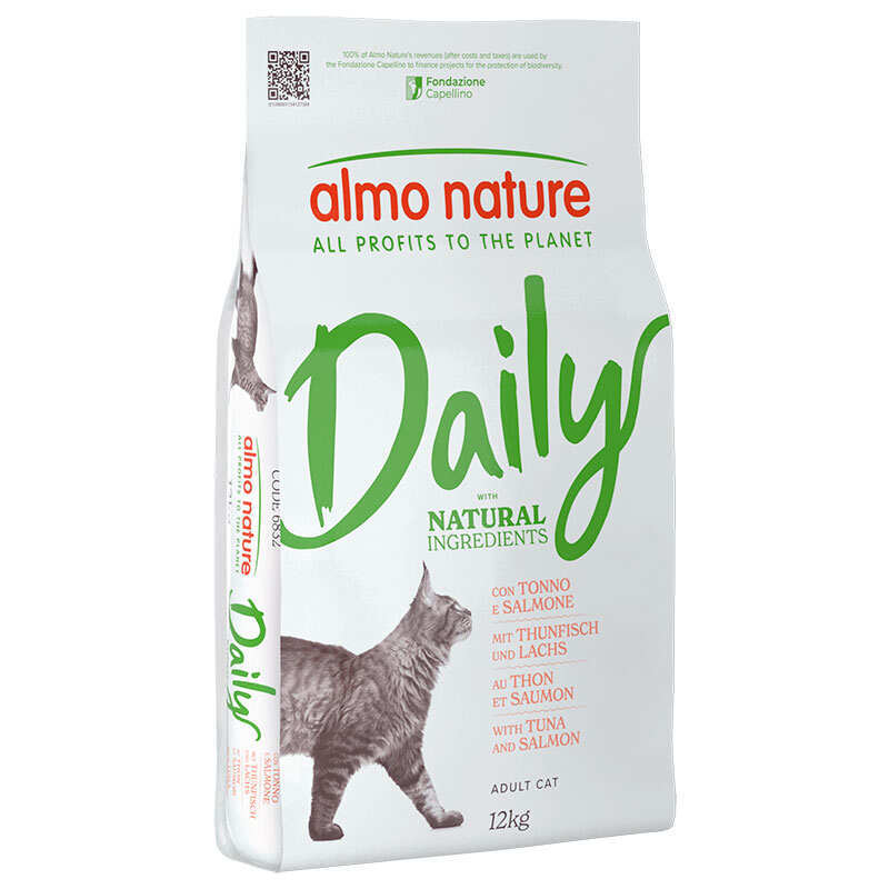 Almo Nature Корм з м'ясо та м'ясні субпродукти риба лосось тунець для дорослих котів