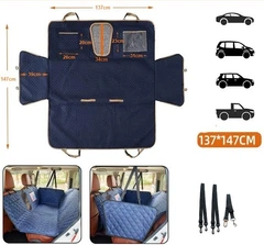 Без бренда Автогамак для перевезення собак Basics comfort Синій 147*137 см (АОЖз-609)