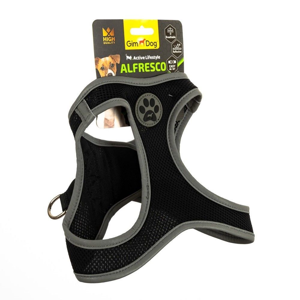 GimDog Alfresco шлея для собак М - чорний
