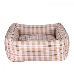 Лежанка для Собак та Котів BronzeDog Comfort Квадратна Бежева 40 х 40 см (1412114)