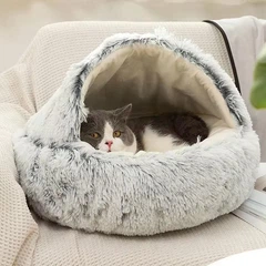 Лежанка для котів та собак MurrLuxe СВ-01 Grey M - 50x50 см UKC