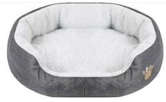 Без бренду Лежанка для собак і котів AG602K, 50×40 см, сіра