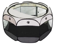 Манеж для котів Pet Style "Будиночок" Сірий 114х114х58 см