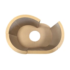 No Name Картонна кігтеточка дряпка, будиночок, ліжко для котів - 57x39,5x25 см KOT31