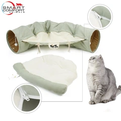 Smart Comfort System Будиночок для кота Smart Comfort Animals GX-77 оливковий ігровий комплекс Будиночок для кішки з секретним тунелем і спальним місцем